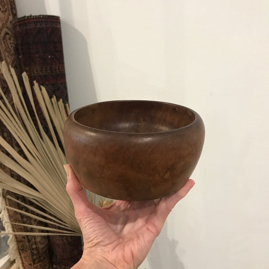 Vintage 1940’s Carved Wood Bowl