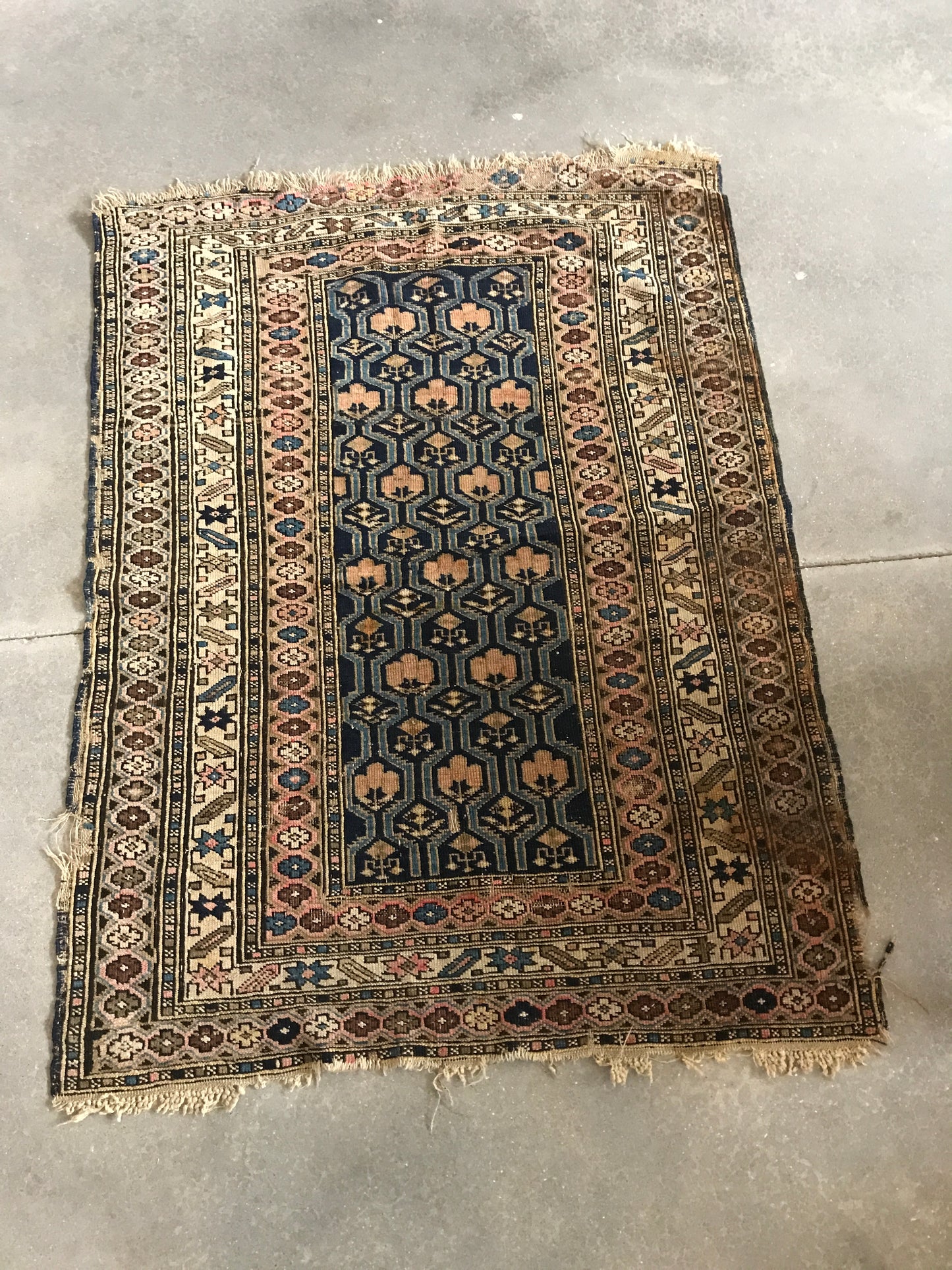 Antique throw rug