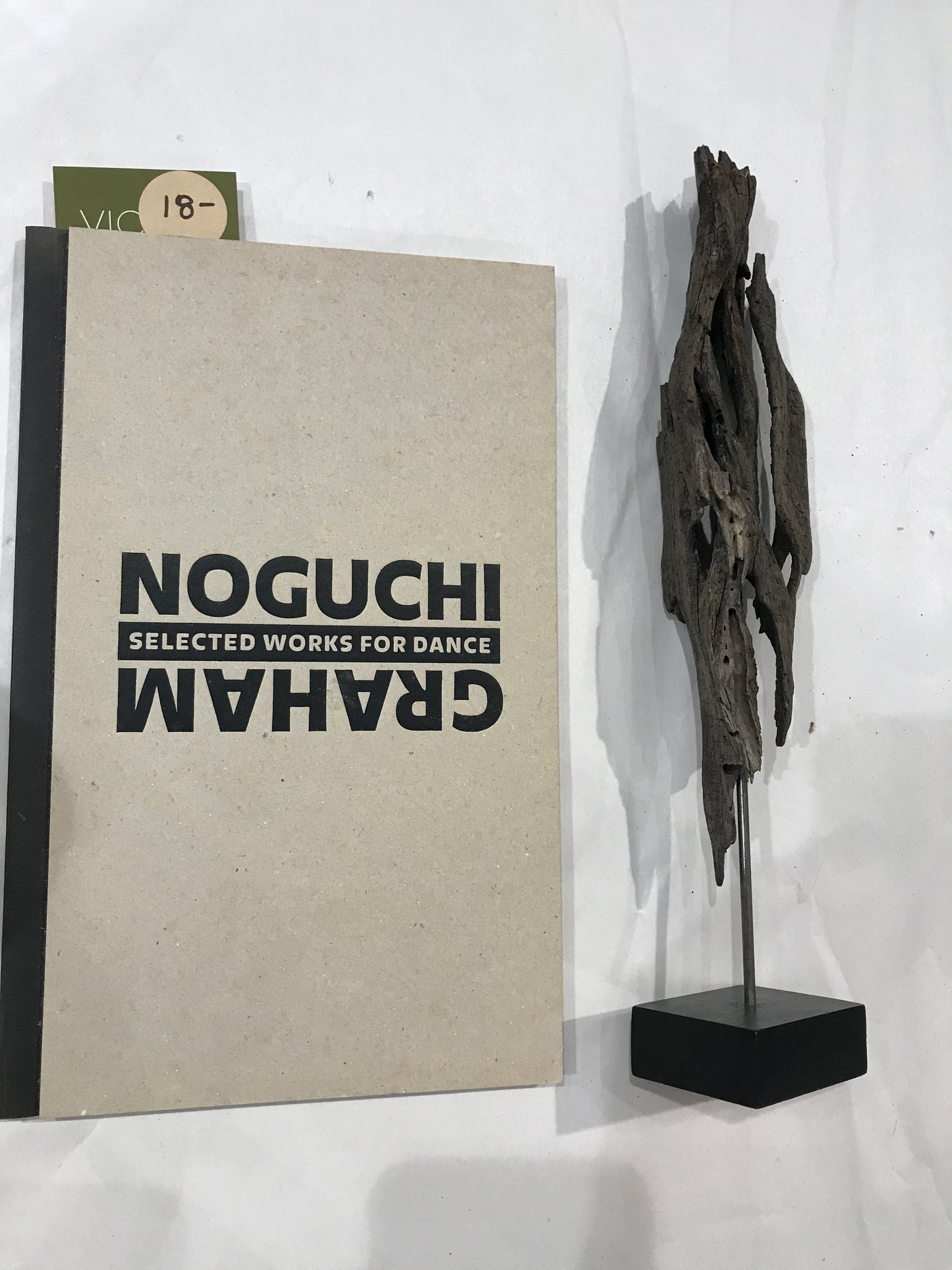 RU RESERVED Noguchi book and driftwood sculpture