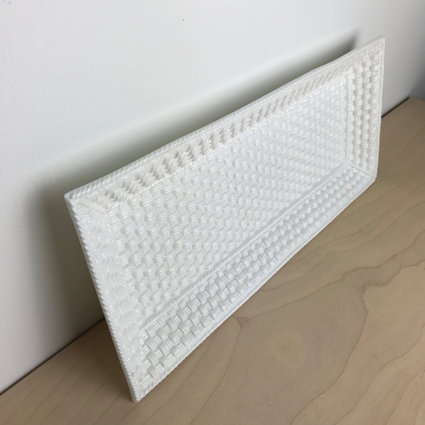 Tiffany & Co. Basket Weave Rectangular Serving Tray