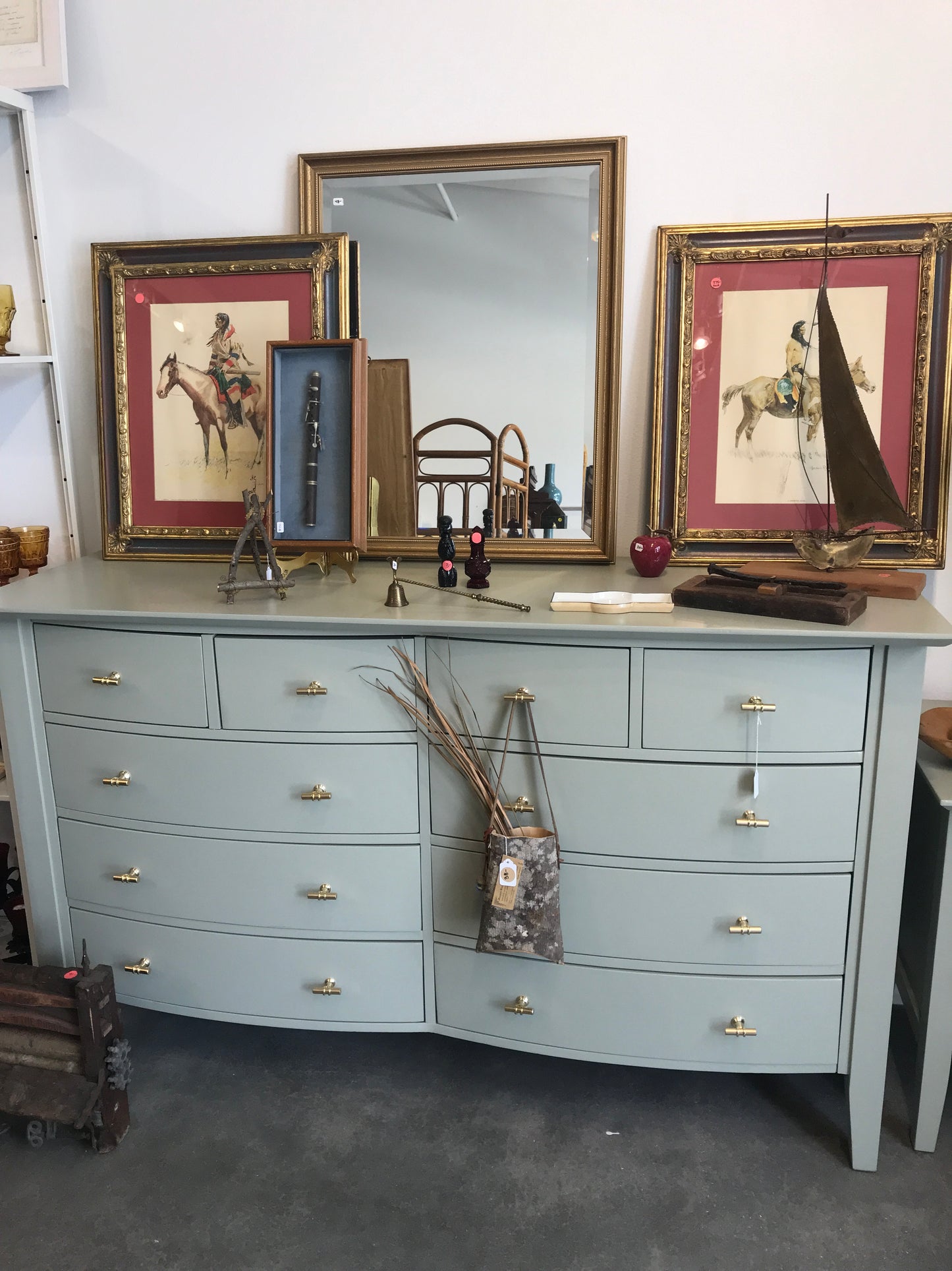 RESERVED Gorgeous painted dresser