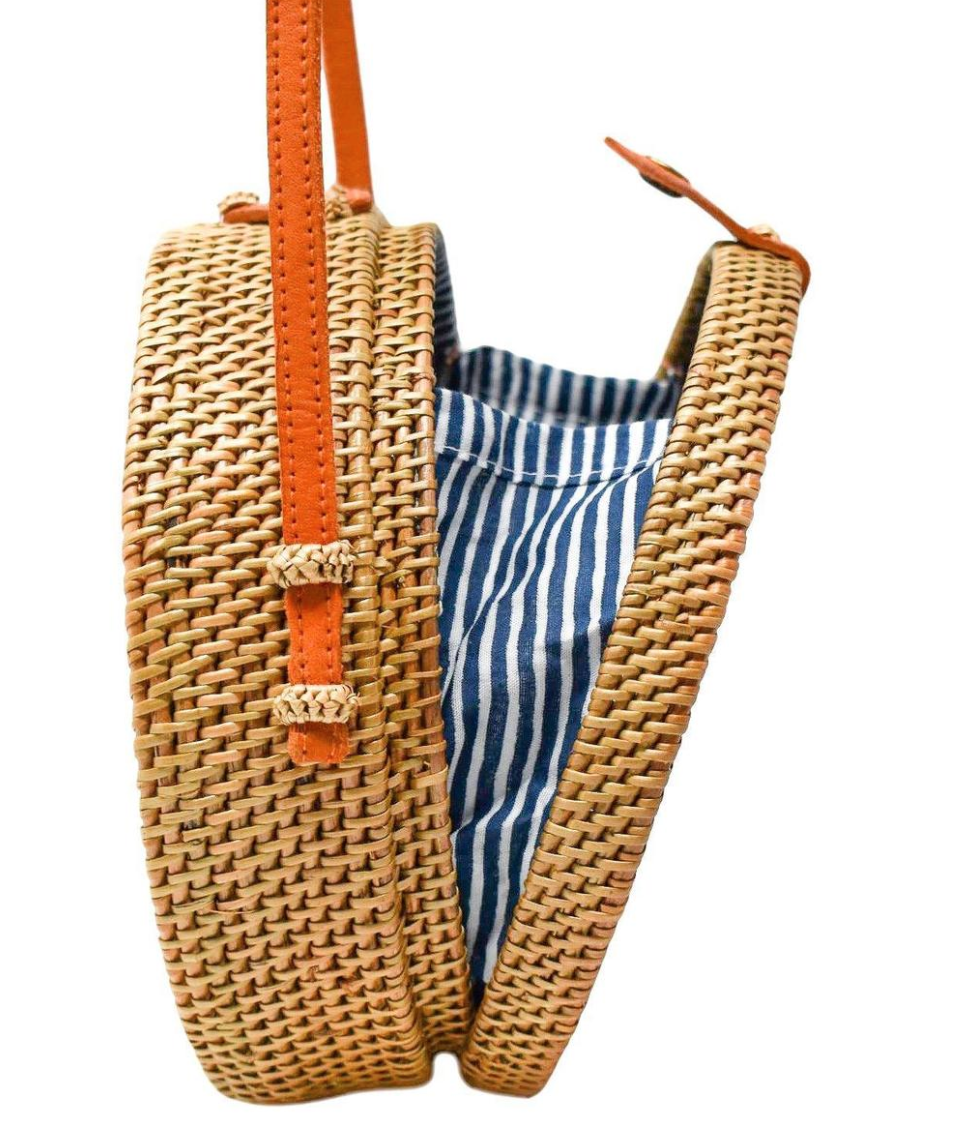 Nantucket Navy Stripe Camilla Bag