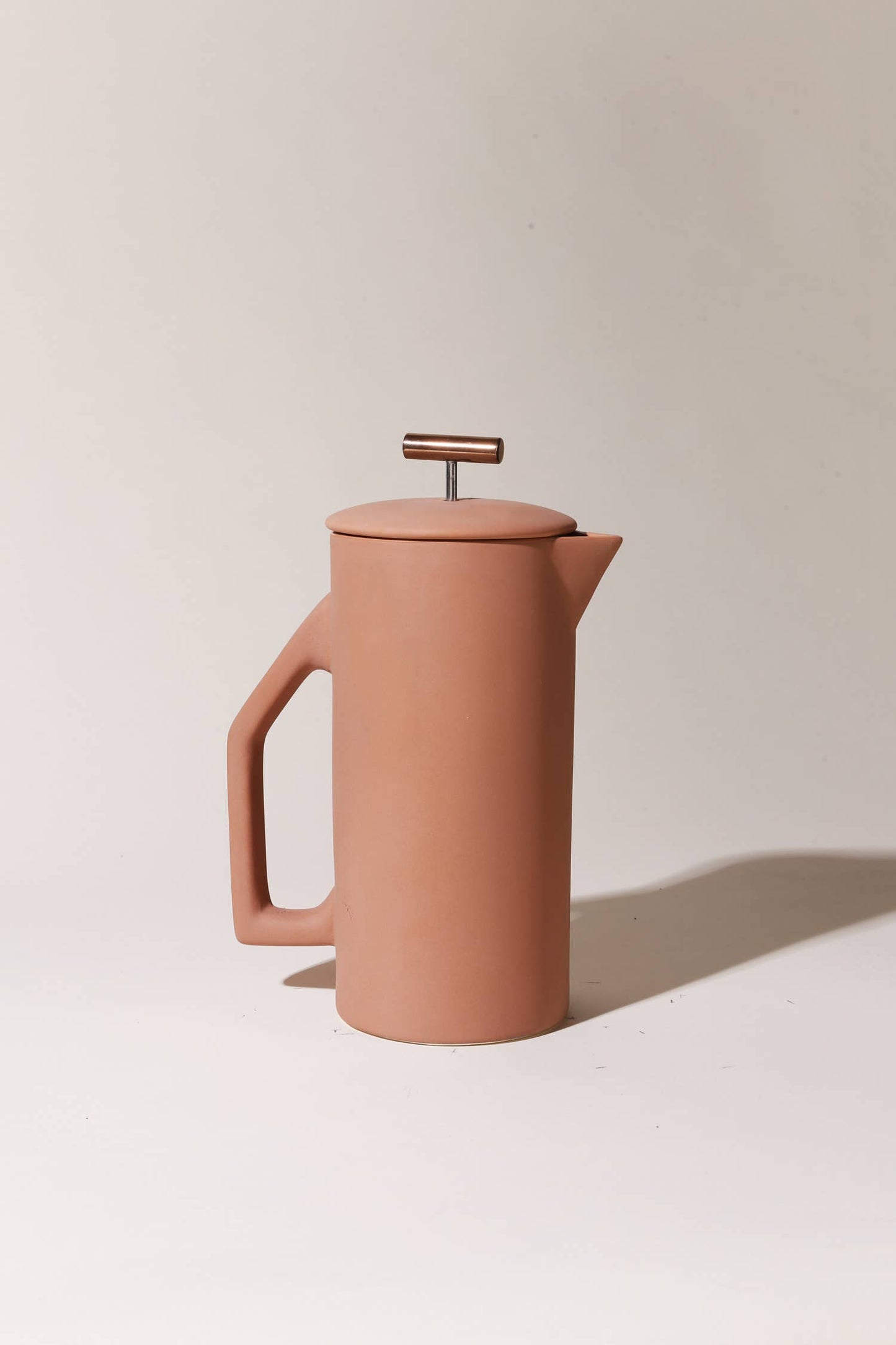 Matte Sand Ceramic French Press