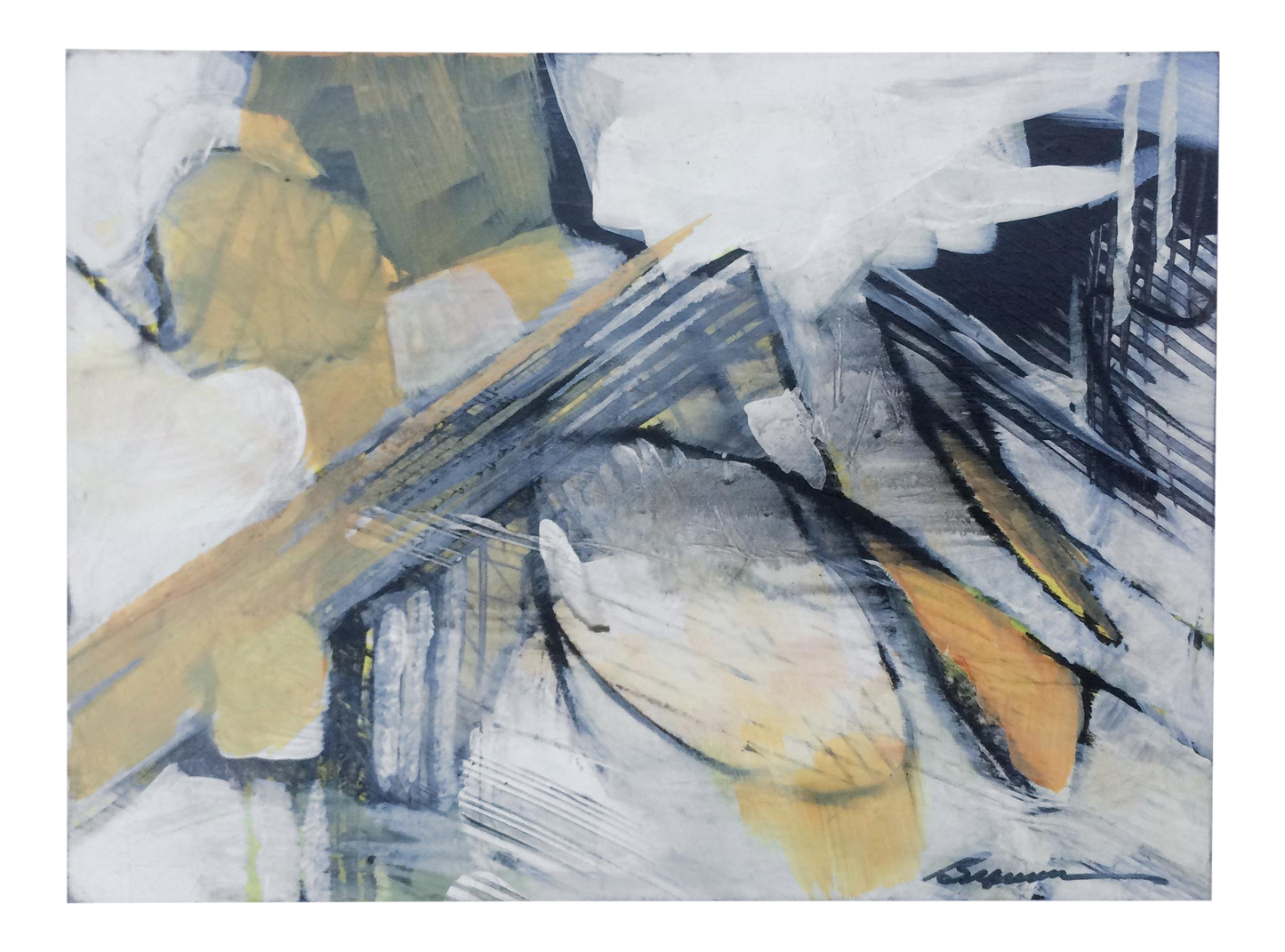 Abstract Contemporary Painting “In Flux #2” by Beau Wild