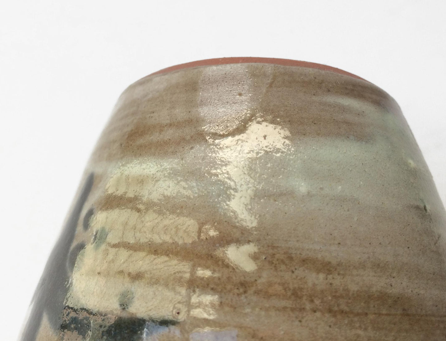 Flowering Corn Stalk Bud Vase Pottery