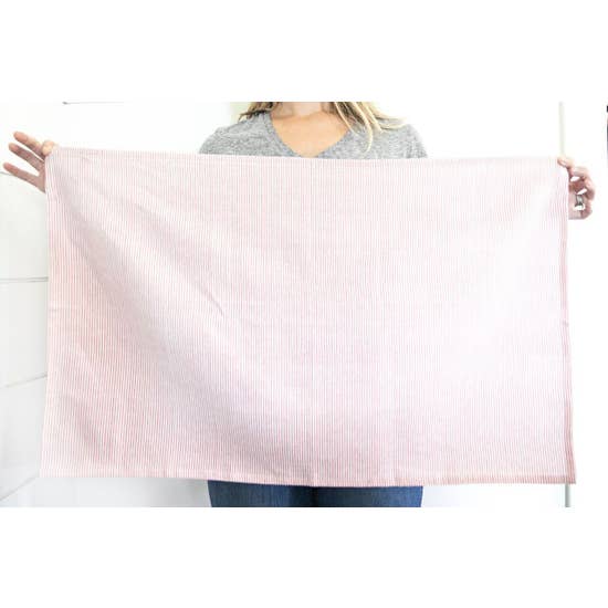 Red Stripe Tea Towel