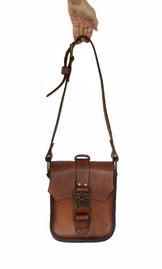 Vintage 1970’s Italian Handcrafted Leather Bag