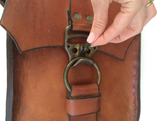 Vintage 1970’s Italian Handcrafted Leather Bag