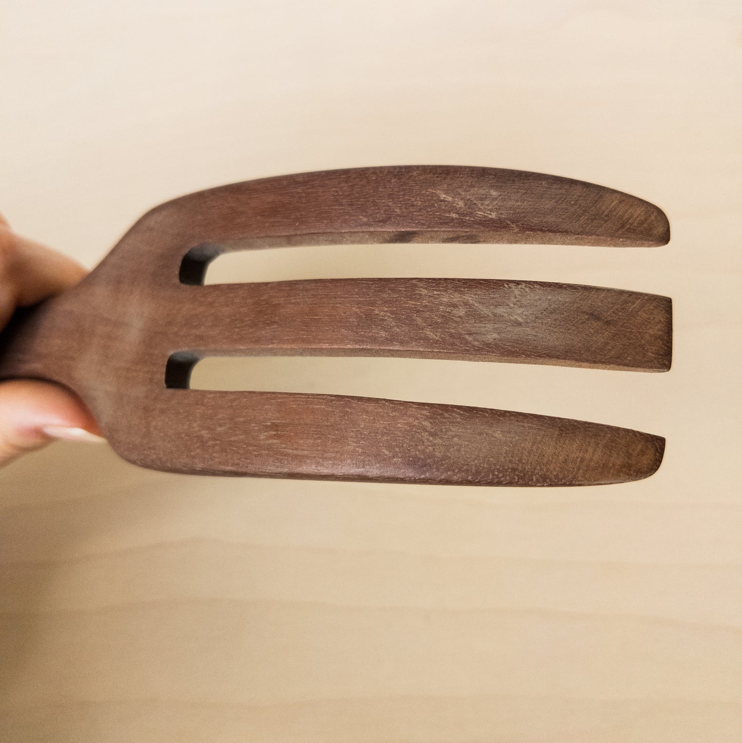 Vintage Handcrafted Wooden Kitchen Utensils Set