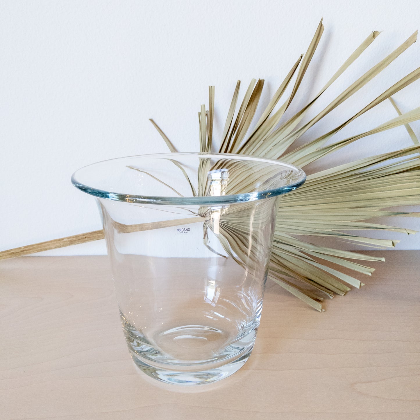 Vintage Krosno crystal champagne wine bucket