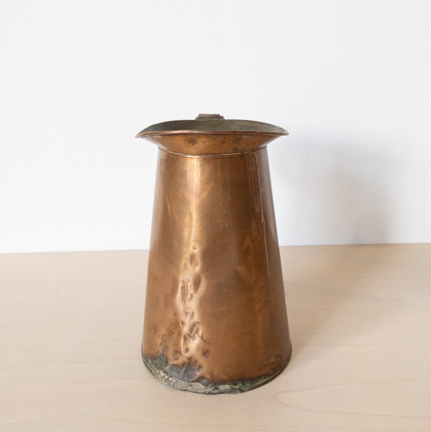 Antique Copper Pitcher from Coca-Cola Plant