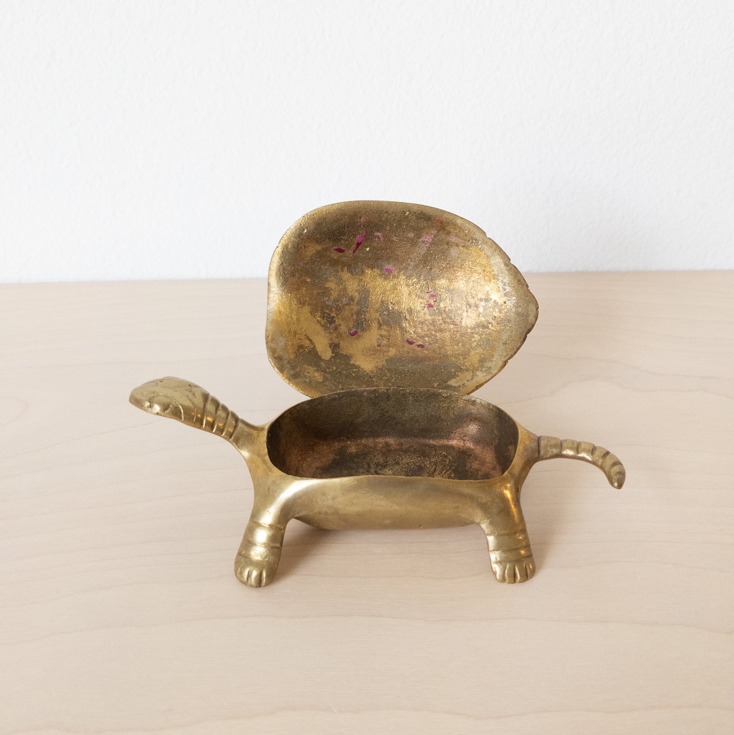 Vintage Brass Turtle Hinged Box