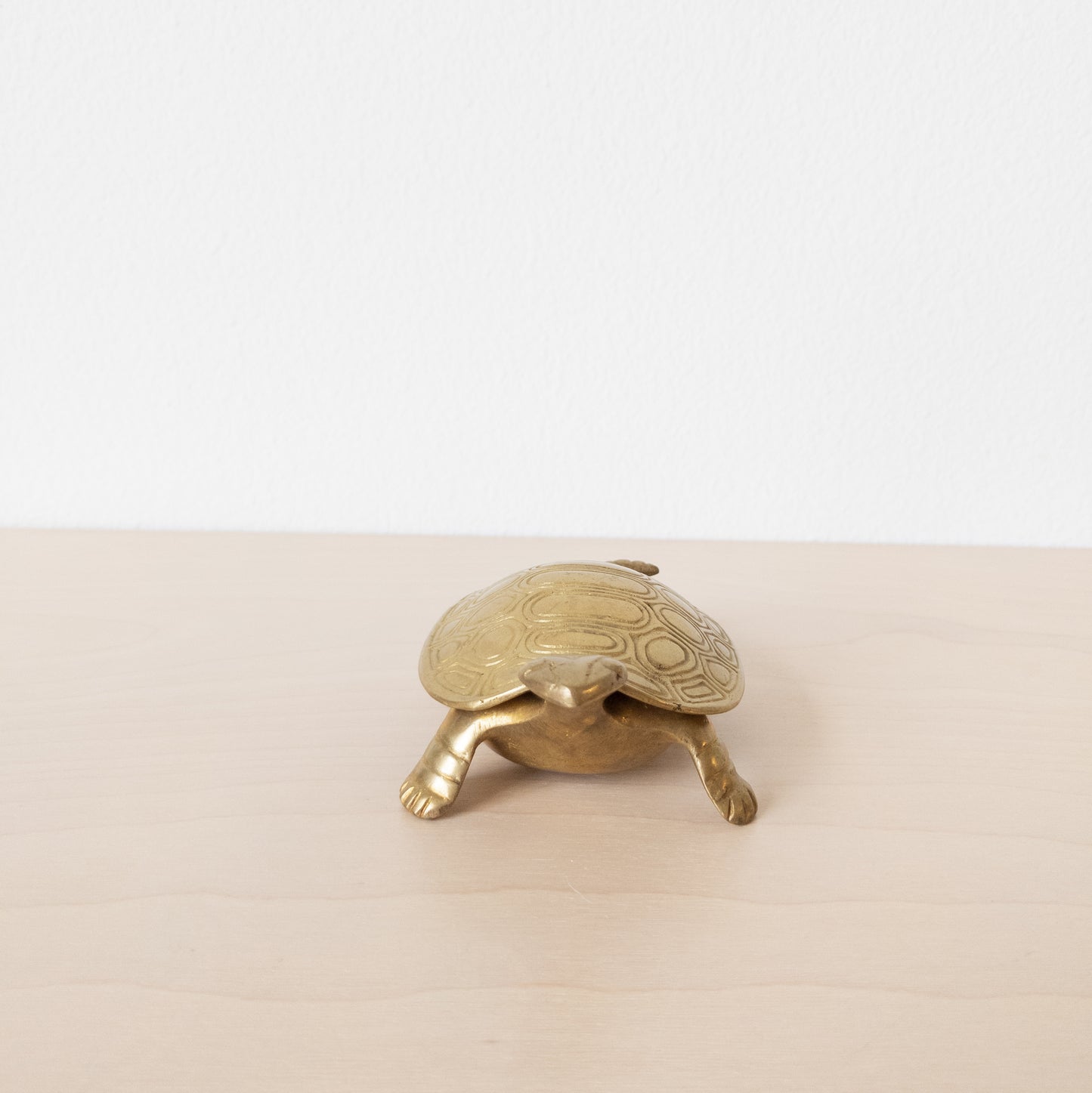 Vintage Brass Turtle Hinged Box