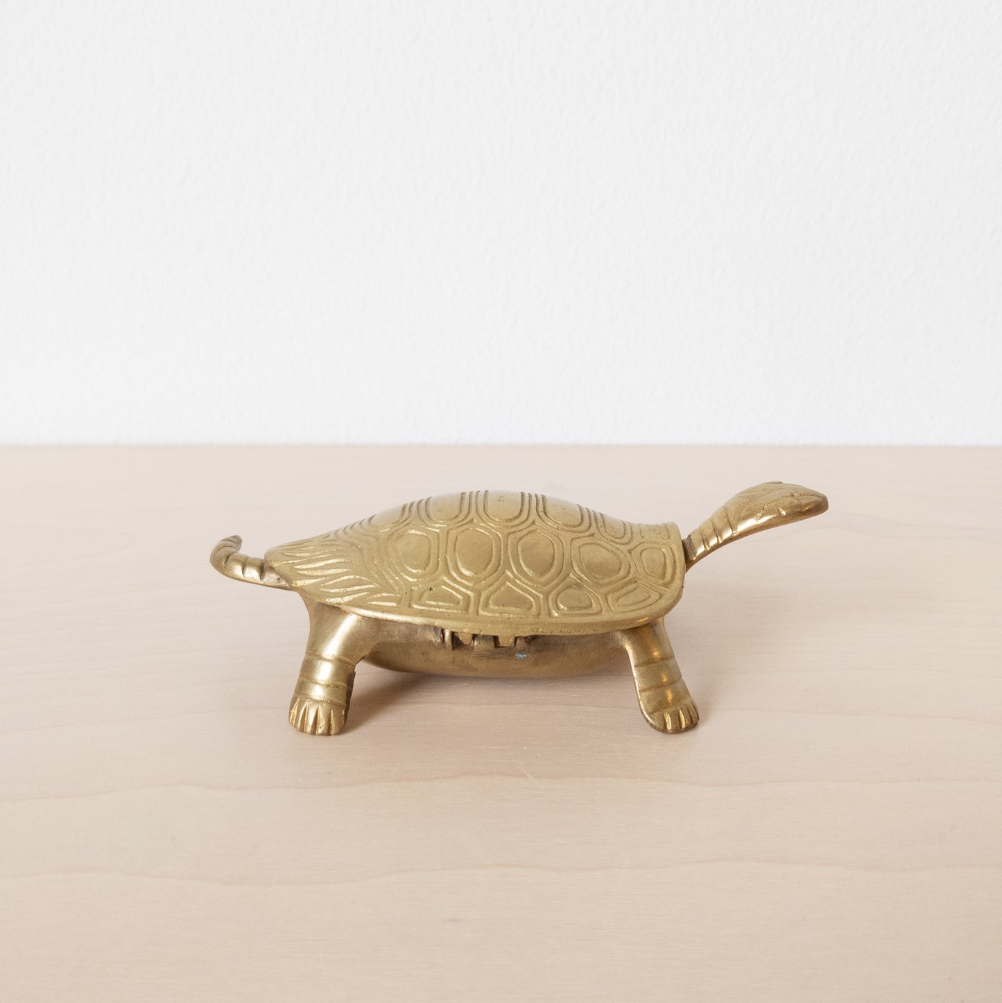 Vintage Brass Turtle Hinged Box