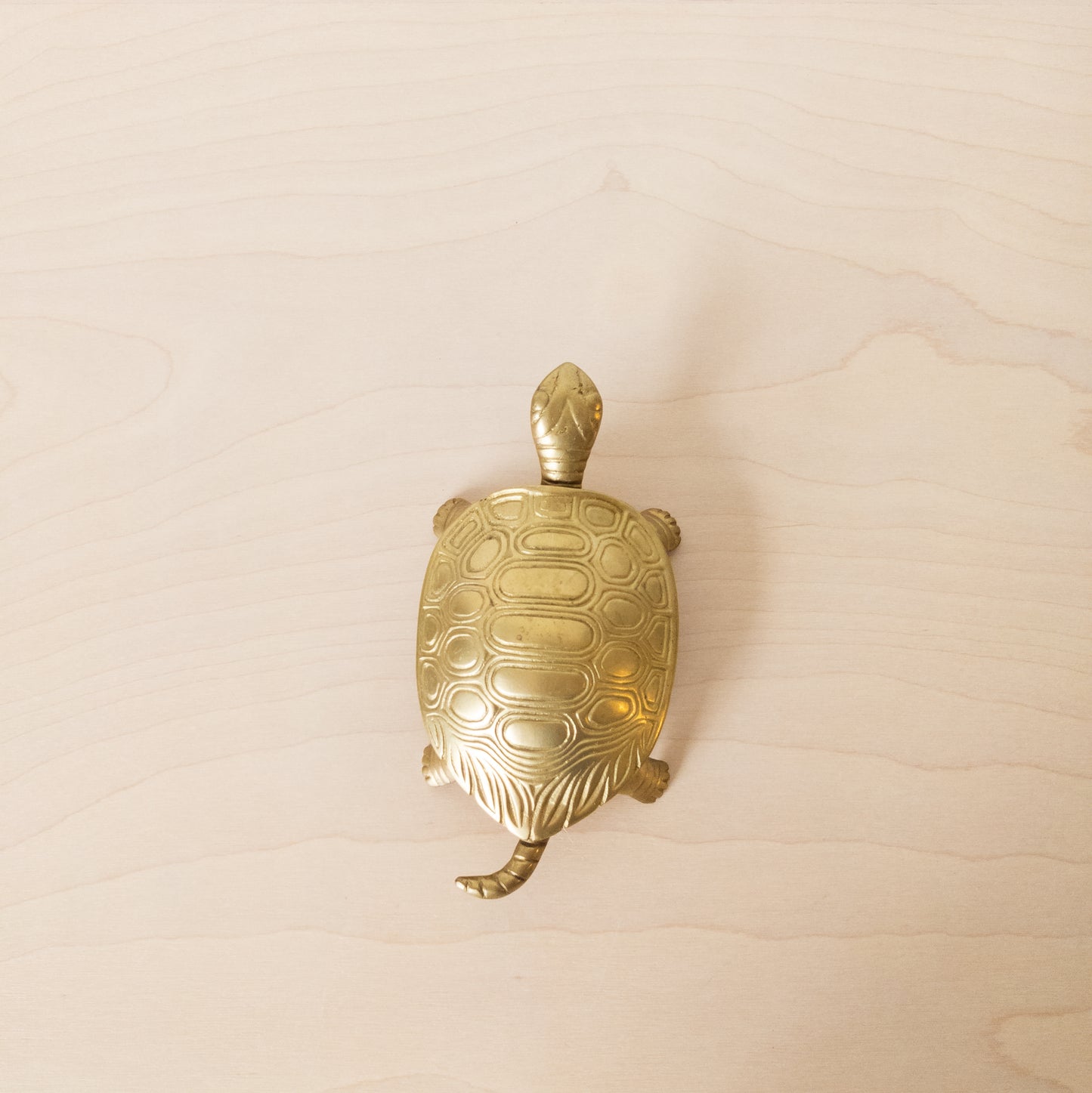Vintage Brass Turtle Hinged Box