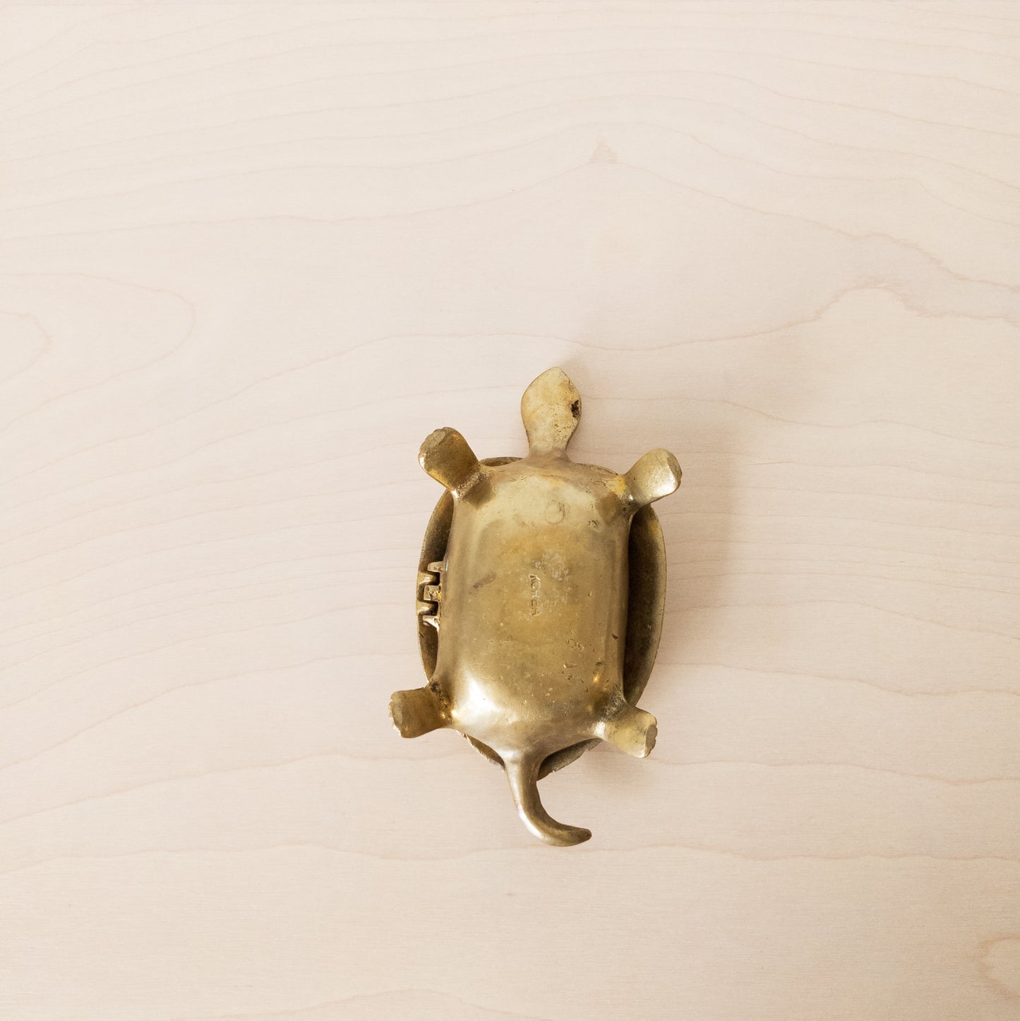 Vintage Brass Turtle Hinged Box