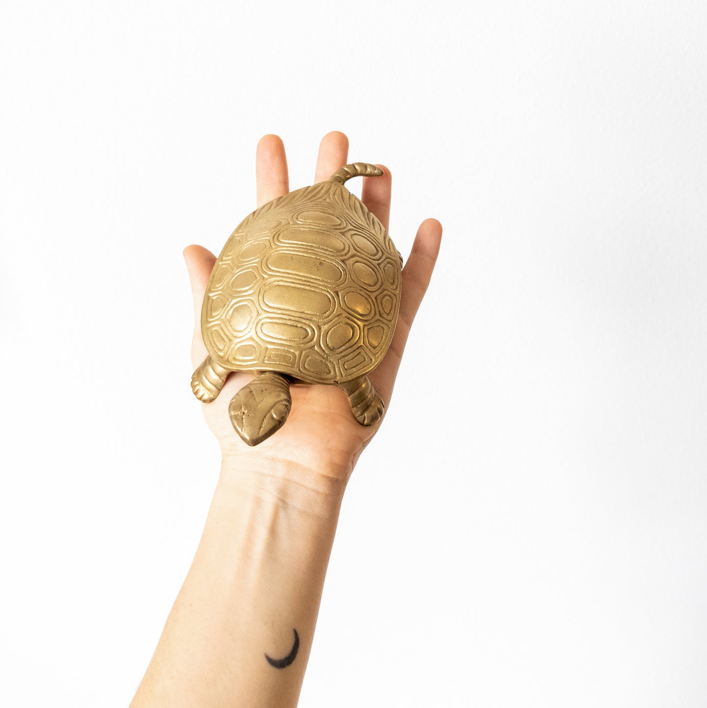 Vintage Brass Turtle Hinged Box