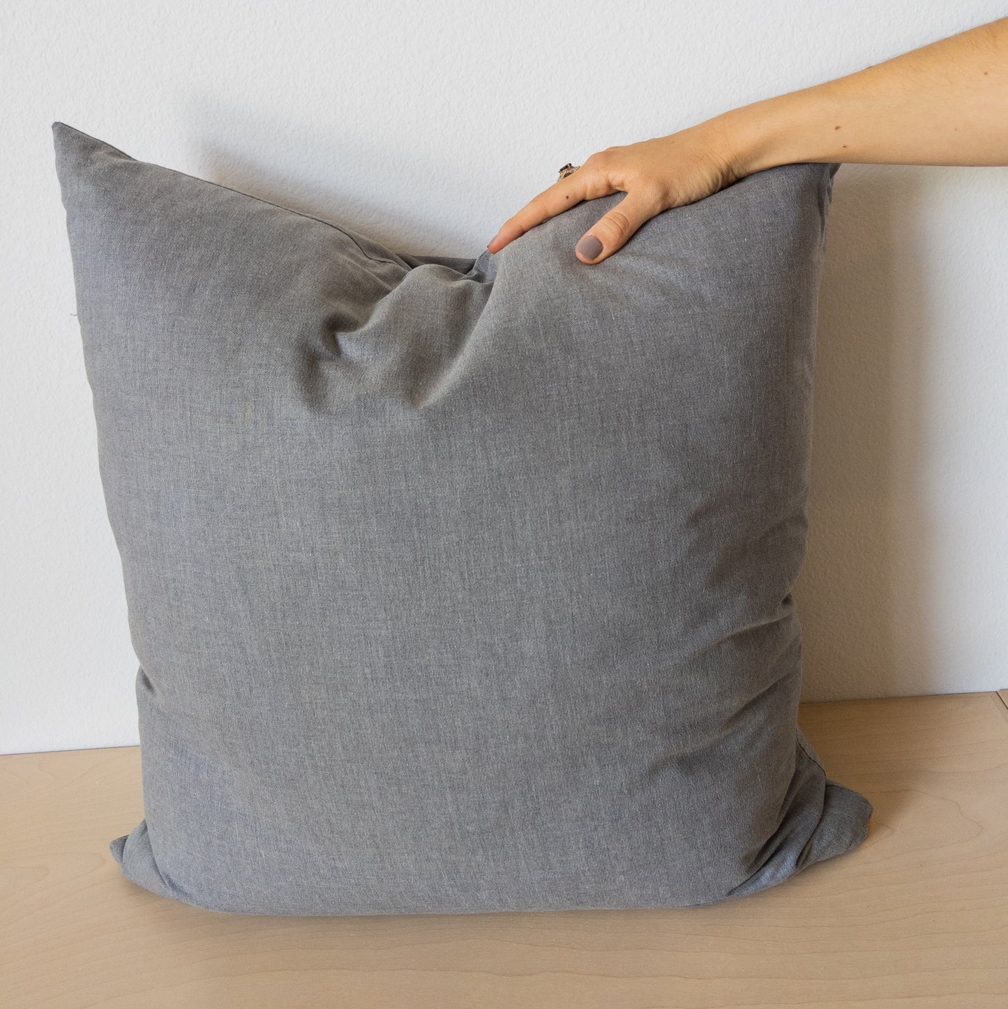 Large Gray Pillow