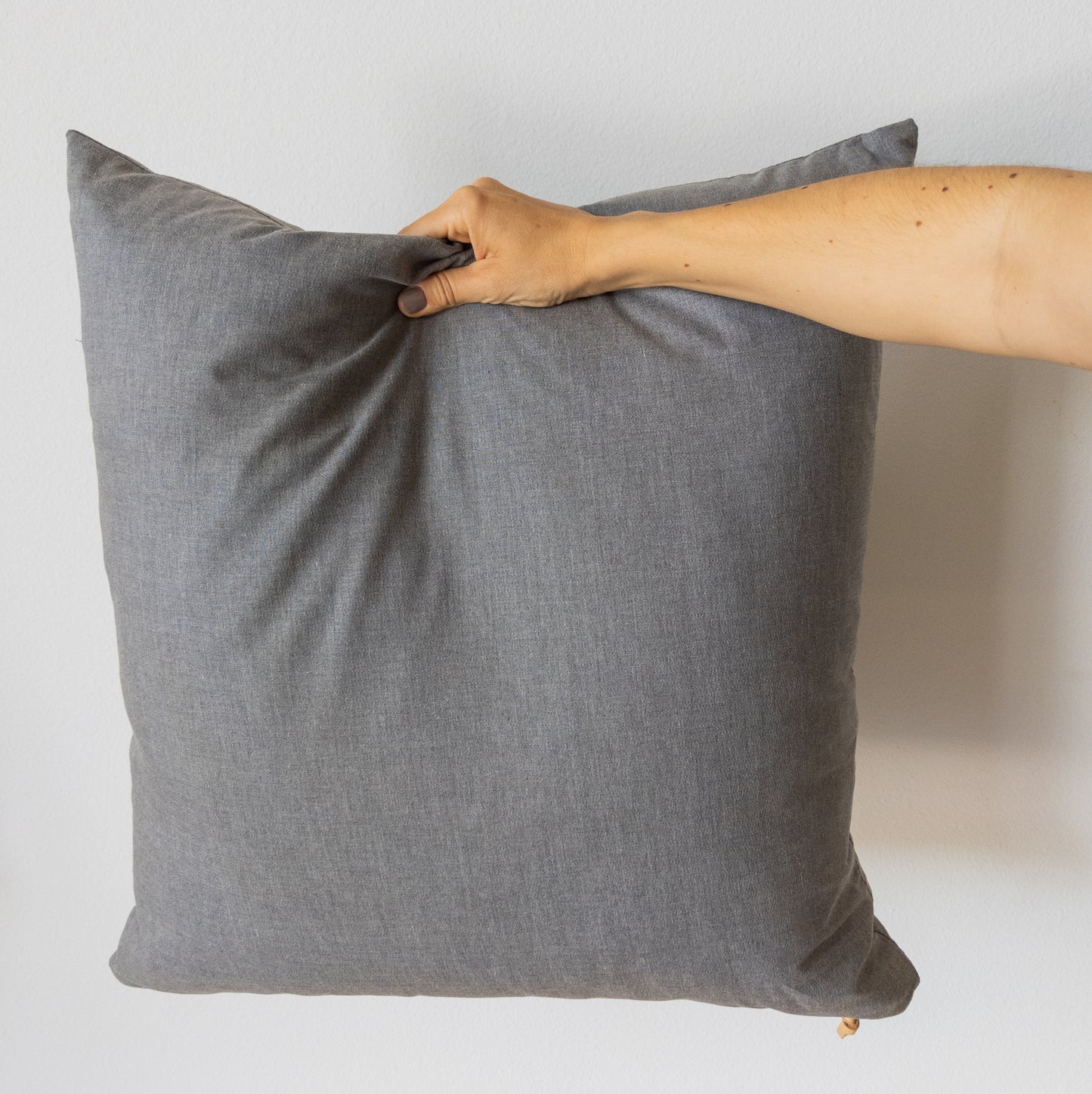 Large Gray Pillow