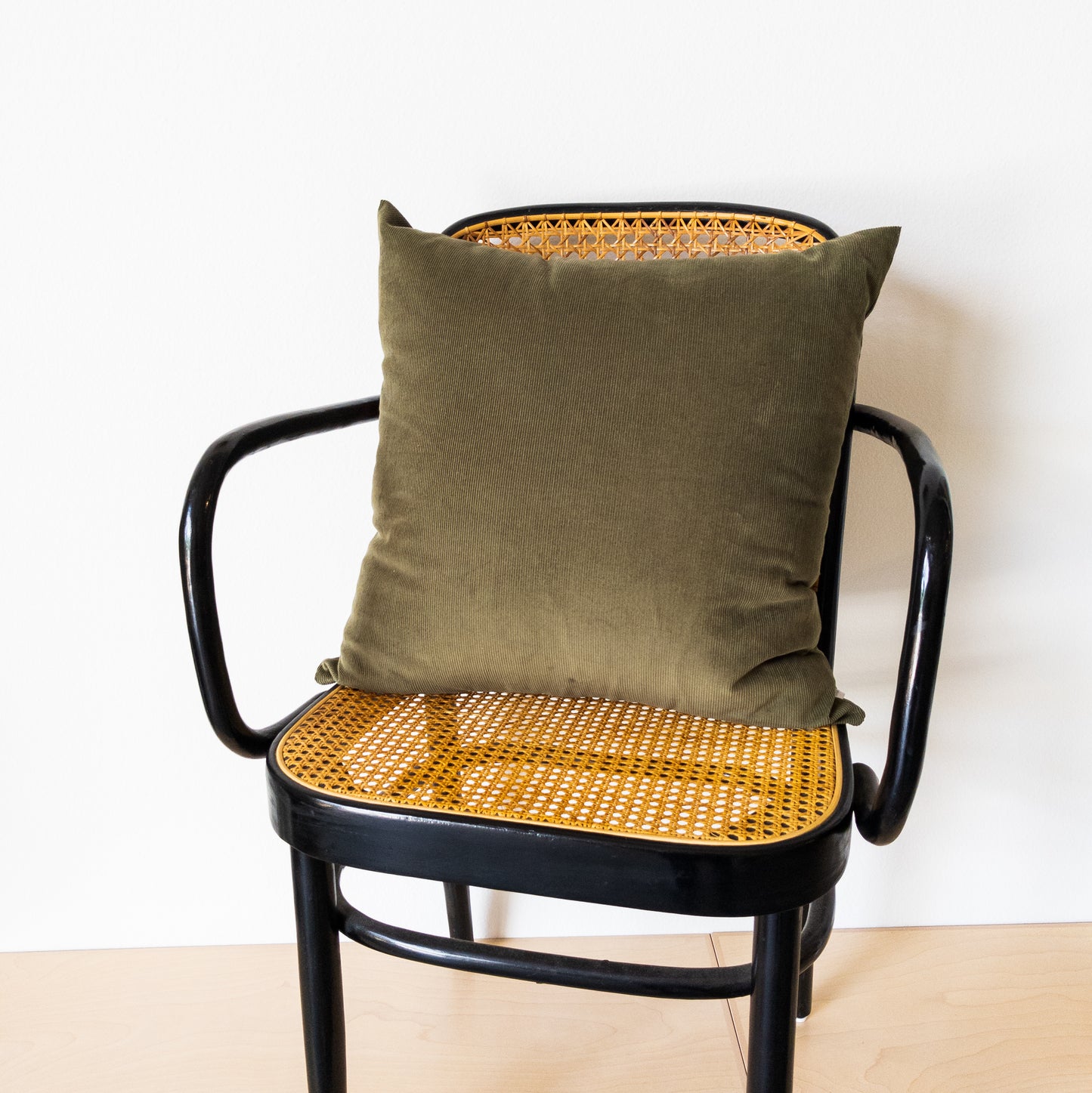 Olive Green Corduroy Pillow Cover