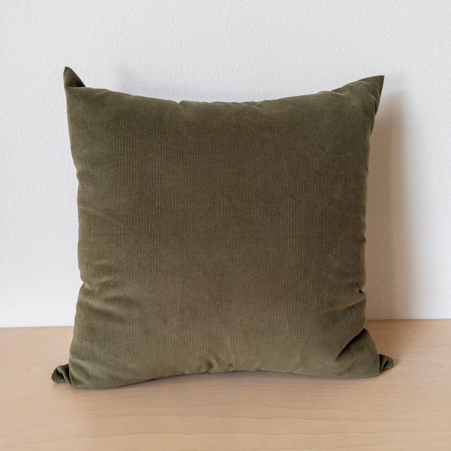 Olive Green Corduroy Pillow Cover