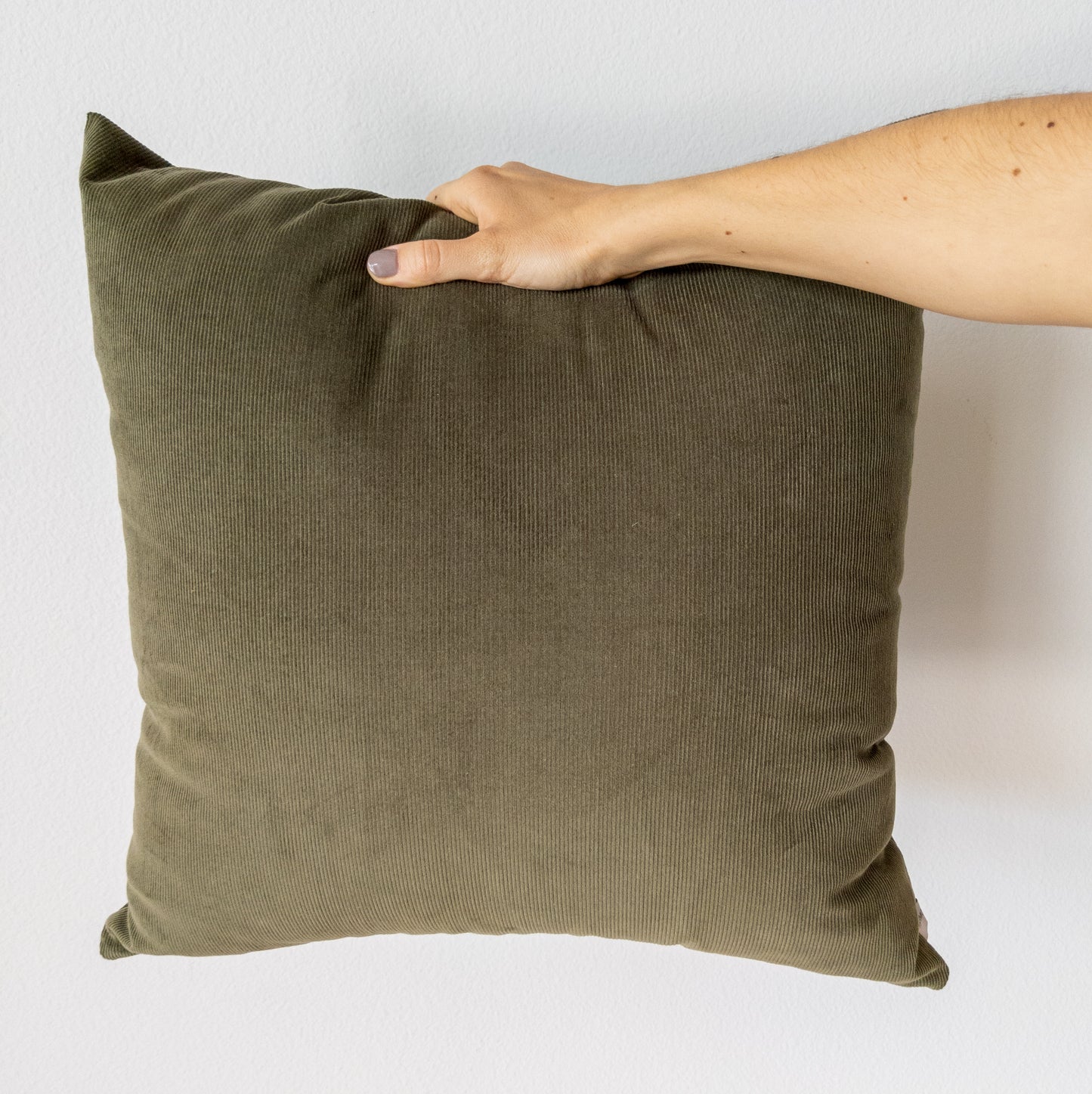 Olive Green Corduroy Pillow Cover