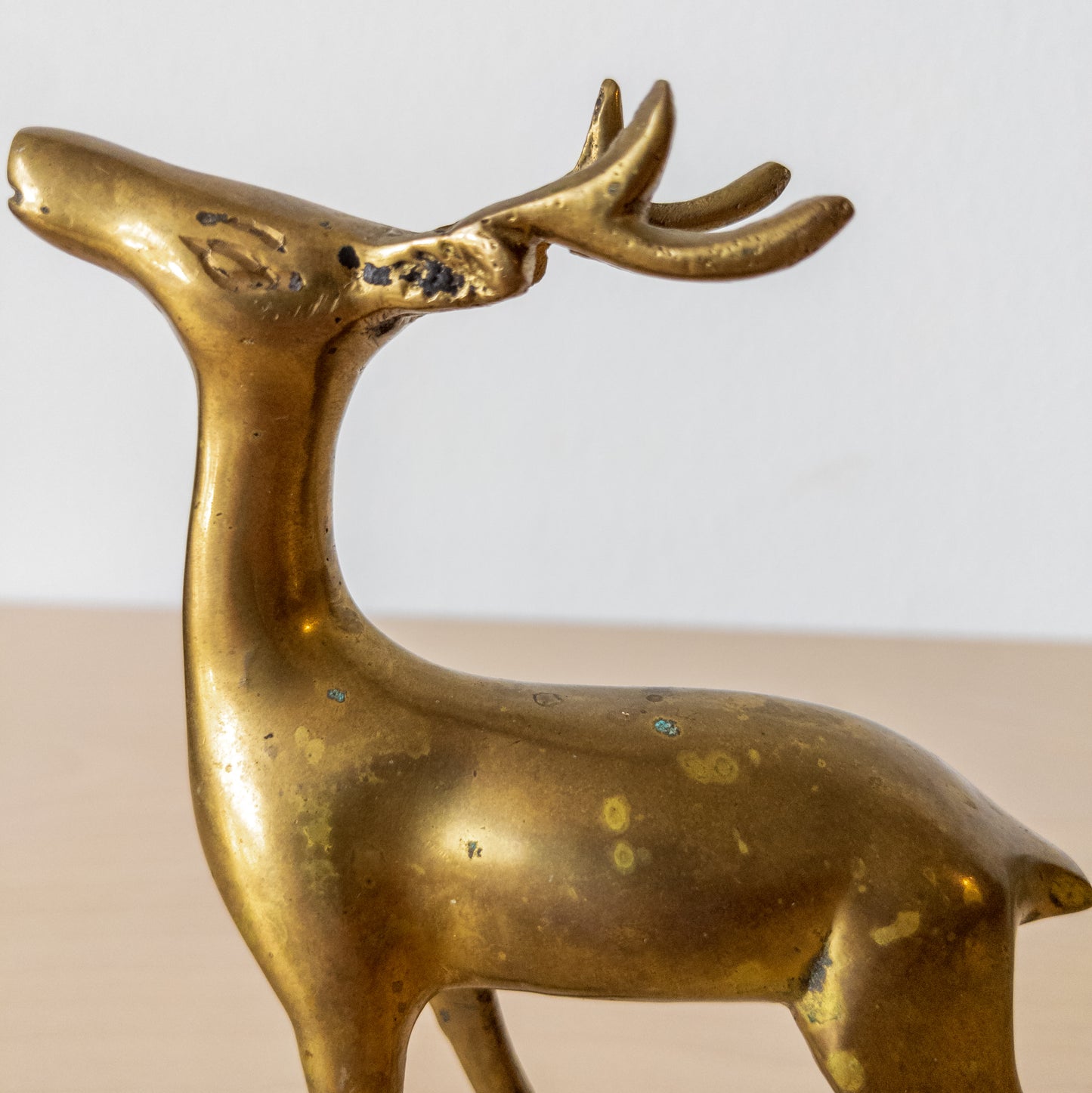 Vintage Pair of Brass Deer Figurines