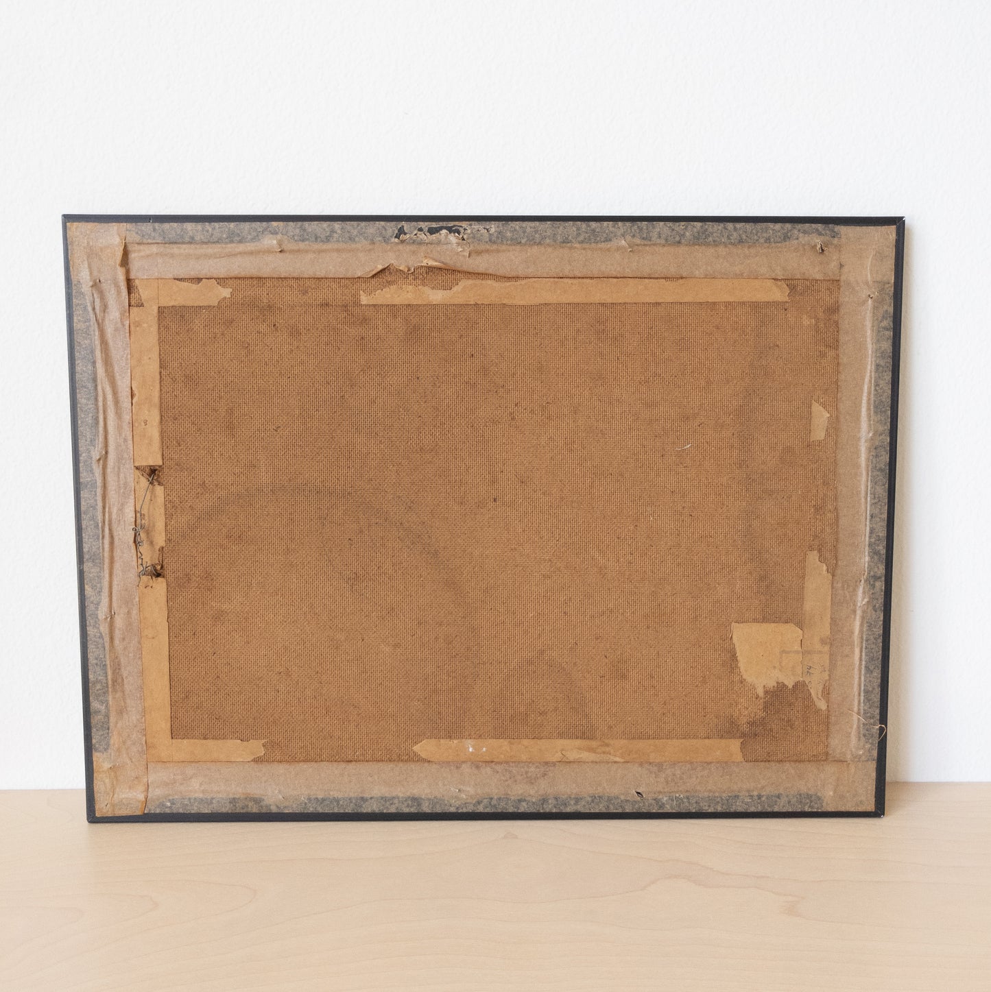 Antique Framed Original Hand Drawn Geometry Lesson