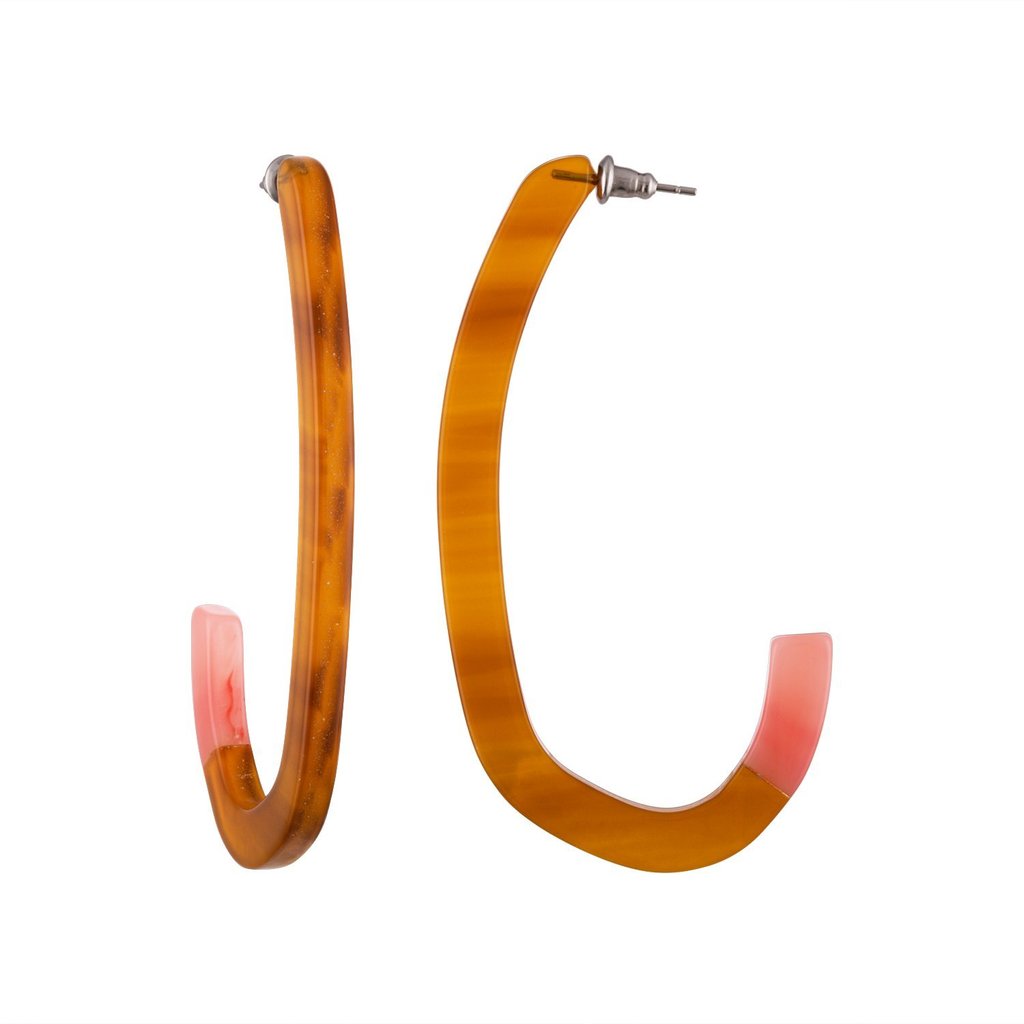 Cognac Margot Low Hoops