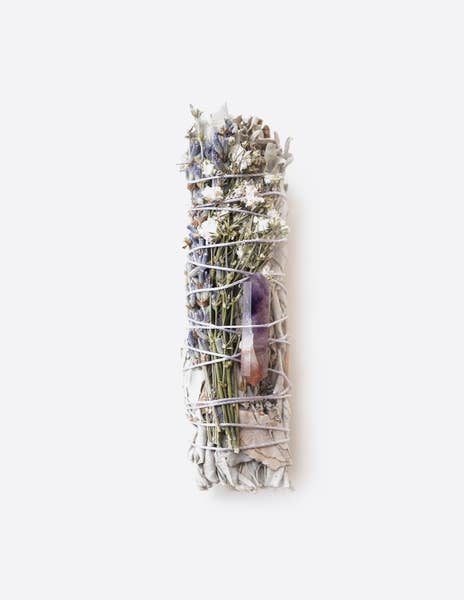 Smudge Stick - Sage, Lavender, and Amethyst