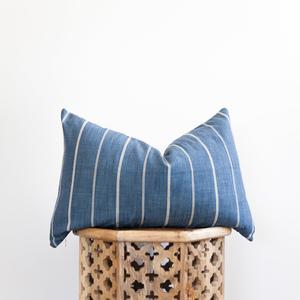 Blue and White Stripe Lumbar