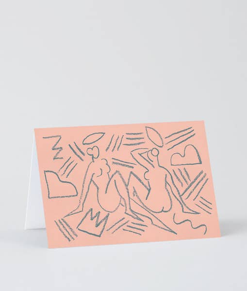Twins Greeting Card
