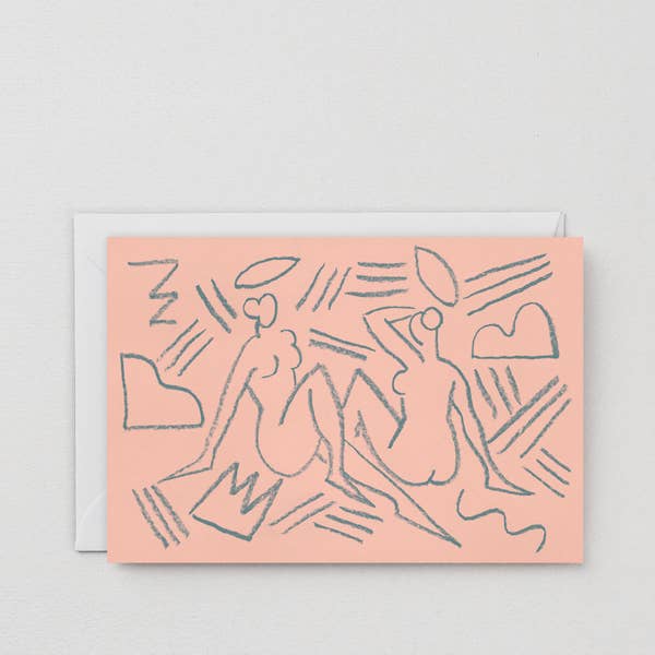 Twins Greeting Card