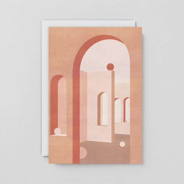 Terracotta Arches Greeting Card