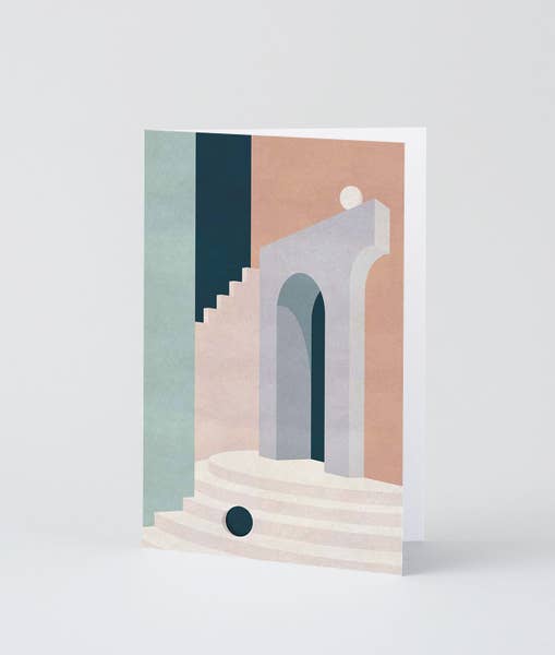 Pastel Doorway Greeting Card