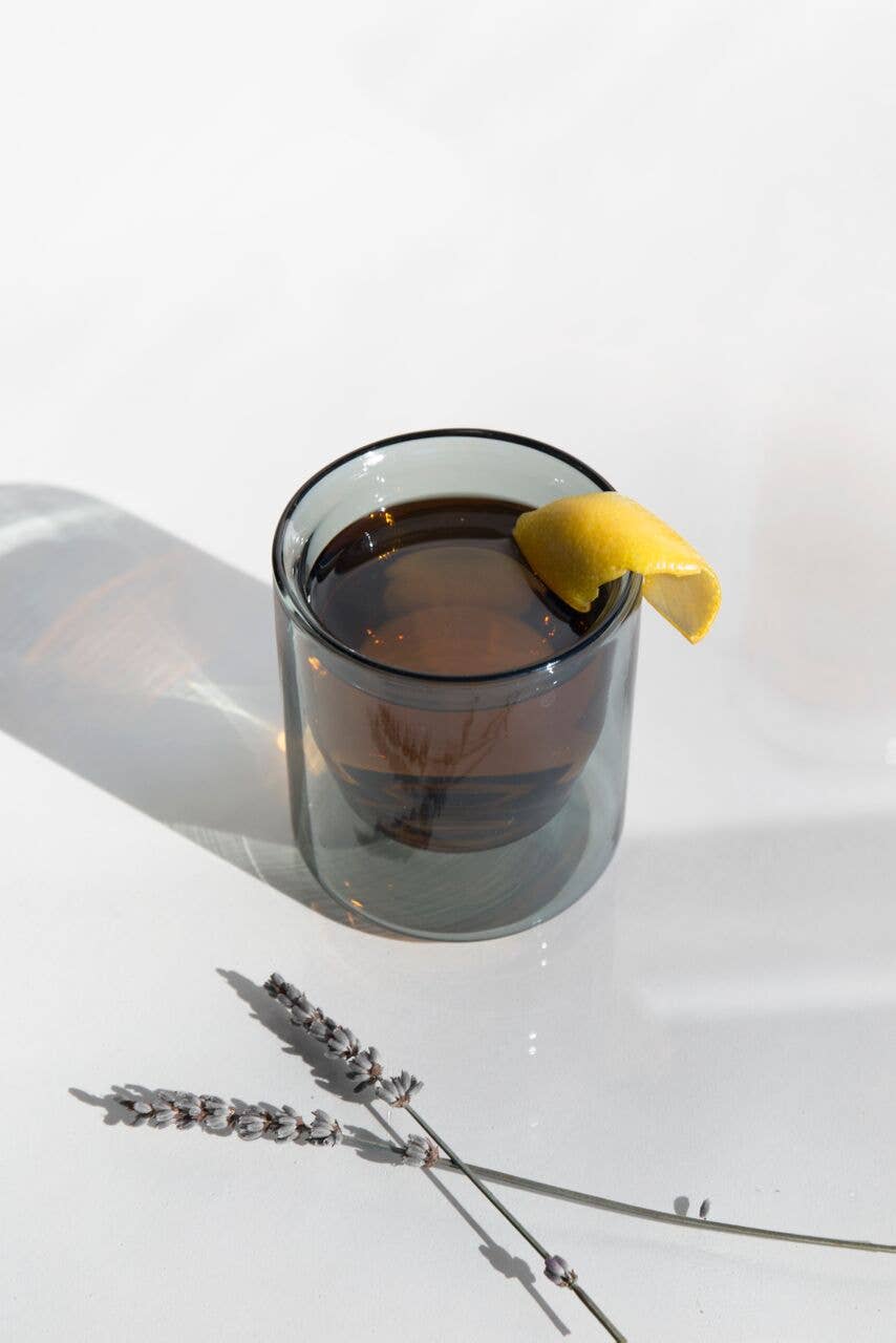 Gray Double-Walled Glass Set