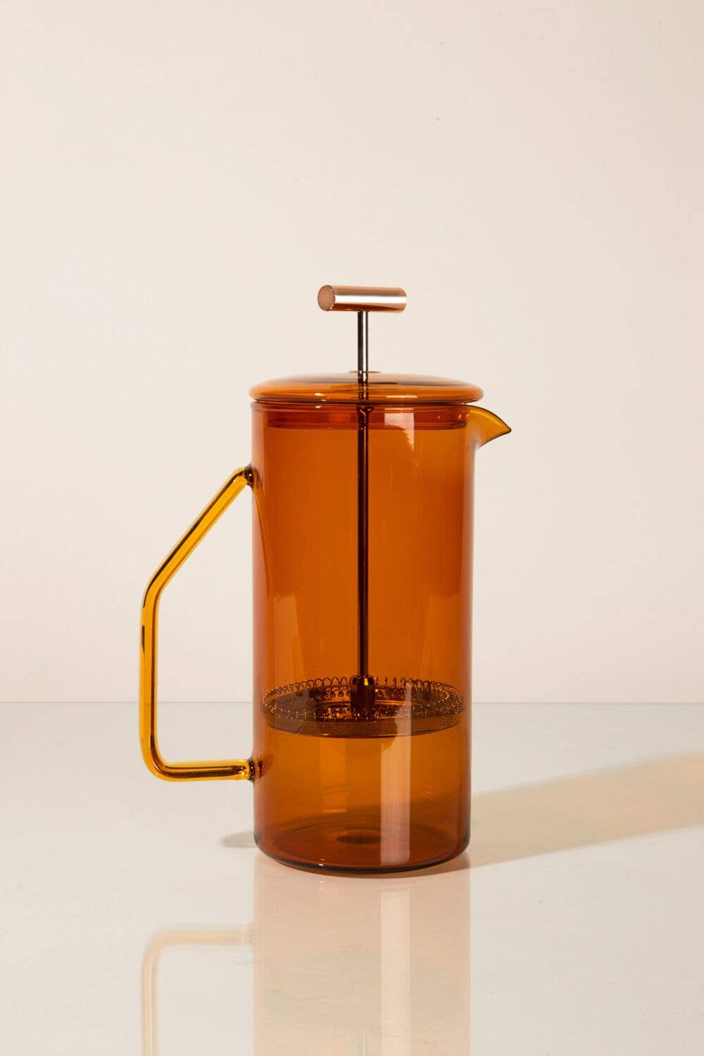 Amber Glass French Press