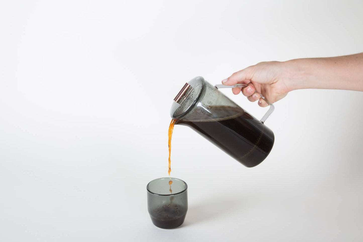 Gray Glass French Press