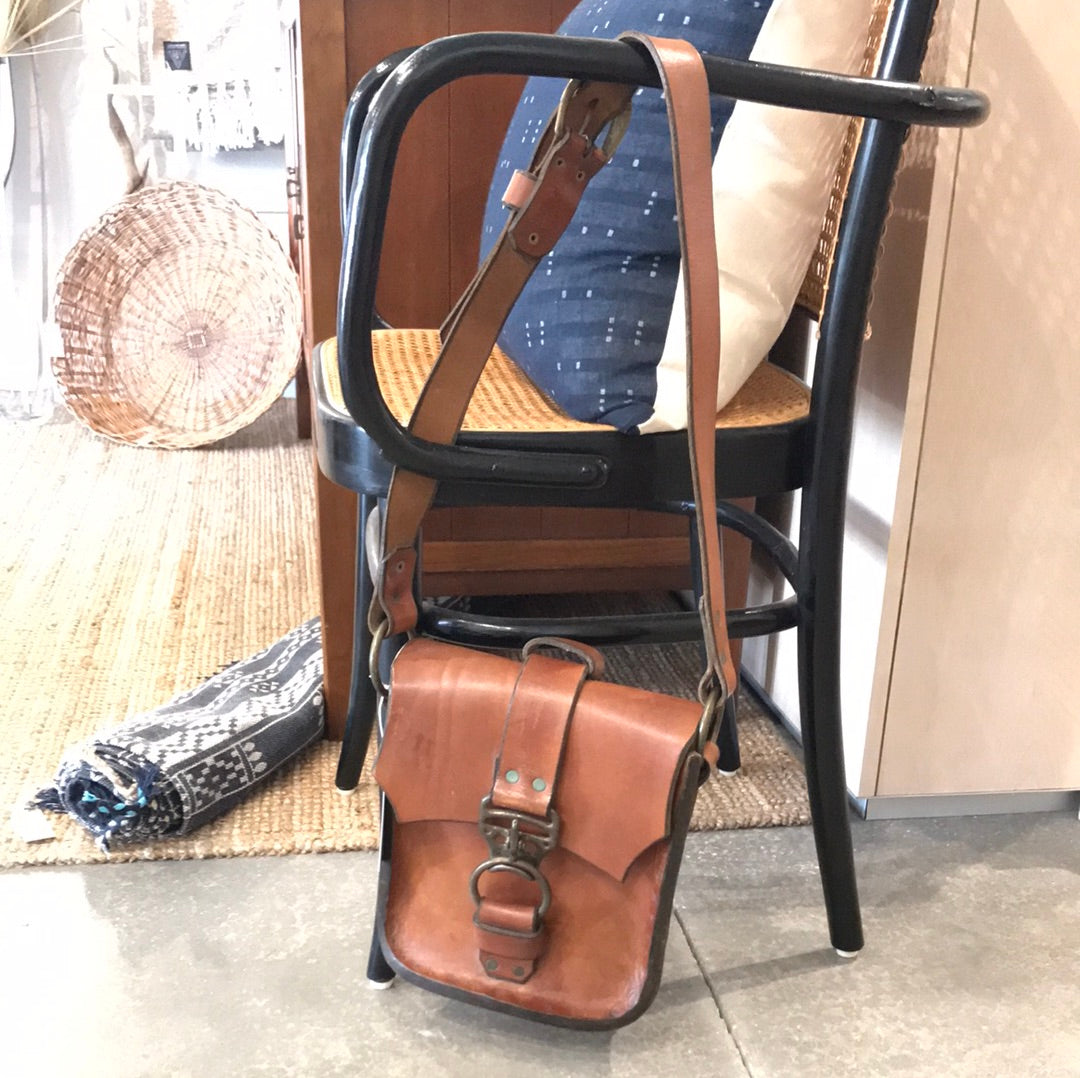 Vintage 1970’s Italian Handcrafted Leather Bag