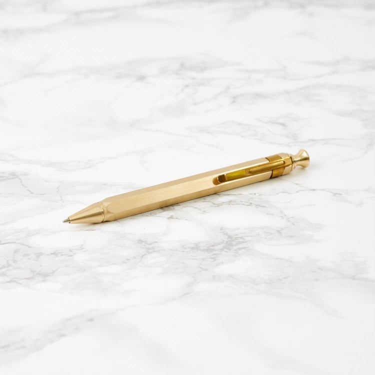 Hexagon Brass Ballpoint Pen