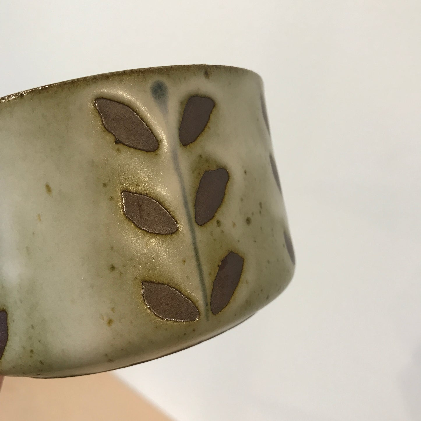 Vintage Oversized Speckled Stoneware Mugs