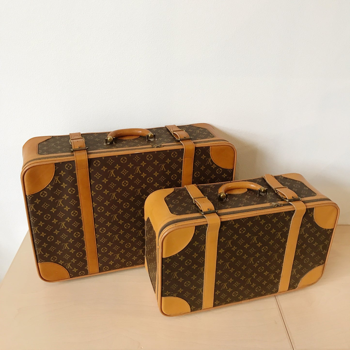 1970's Louis Vuitton Monogram Luggage Set