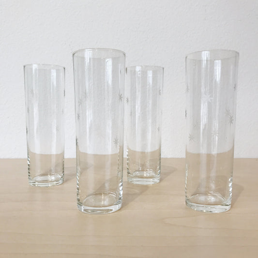 Vintage Star Highball Glasses