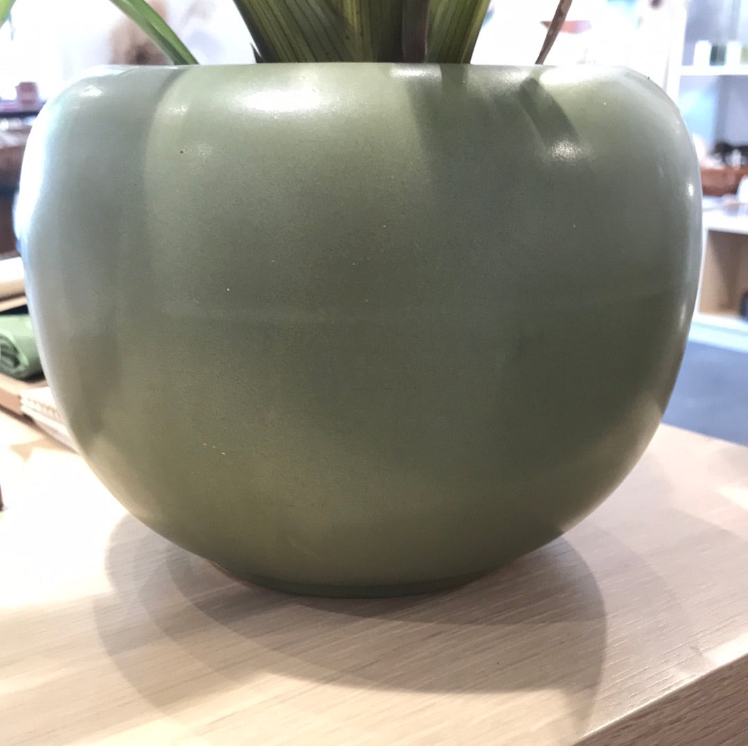 Vintage Green McCoy Floraline Pottery Planter