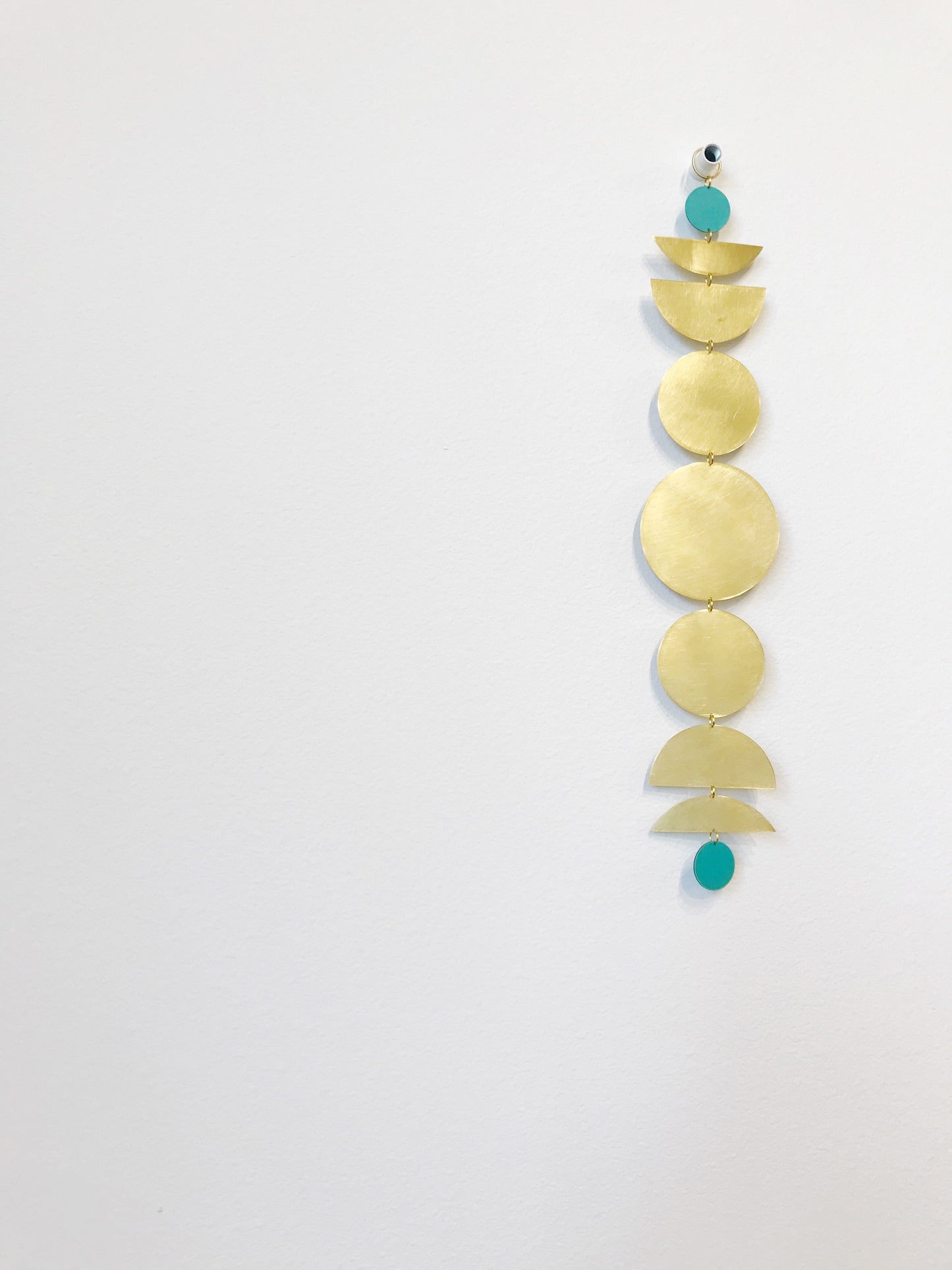 Handmade Brass Moon Wall Hanging - large