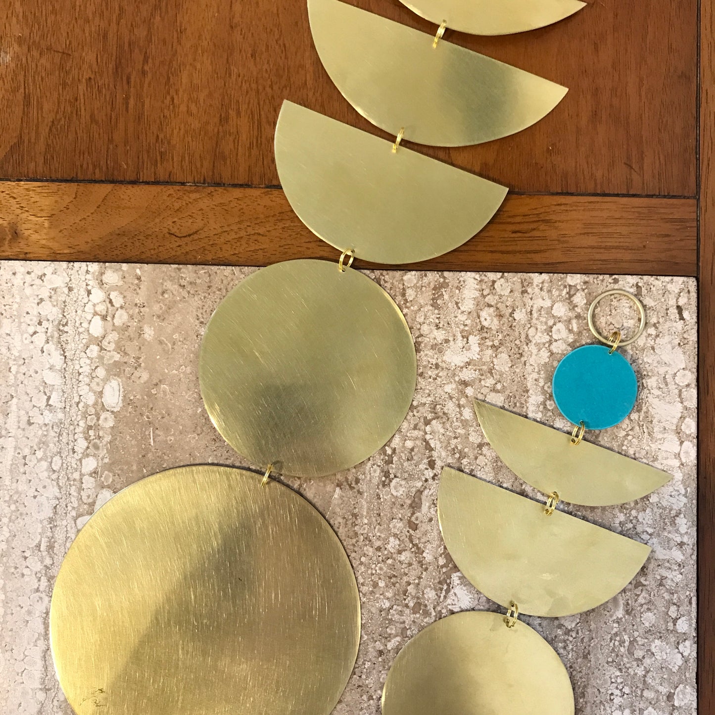 Handmade Brass Moon Wall Hanging - large