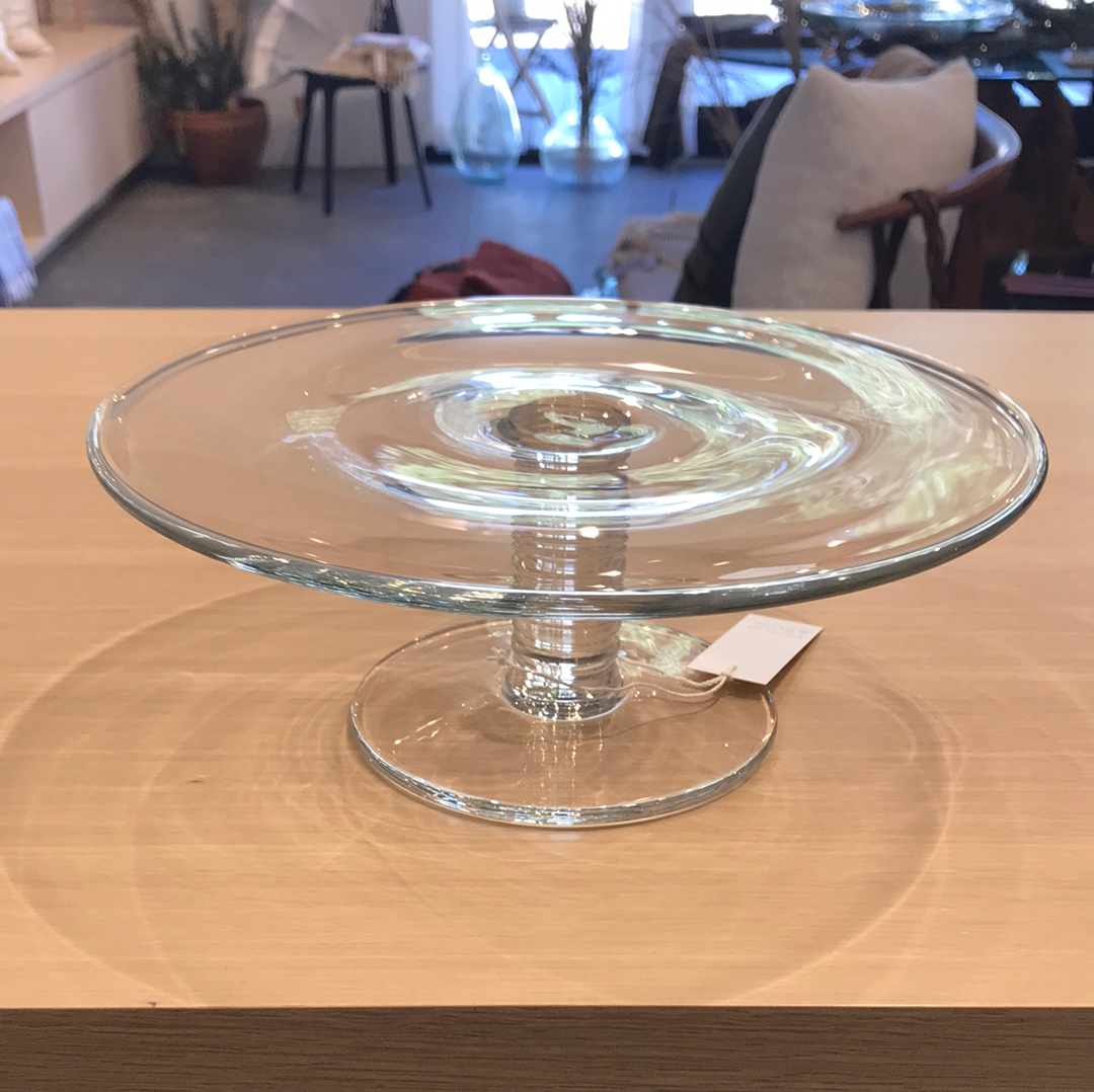 Vintage Tiffany & Co. crystal 11” pedestal cake plate