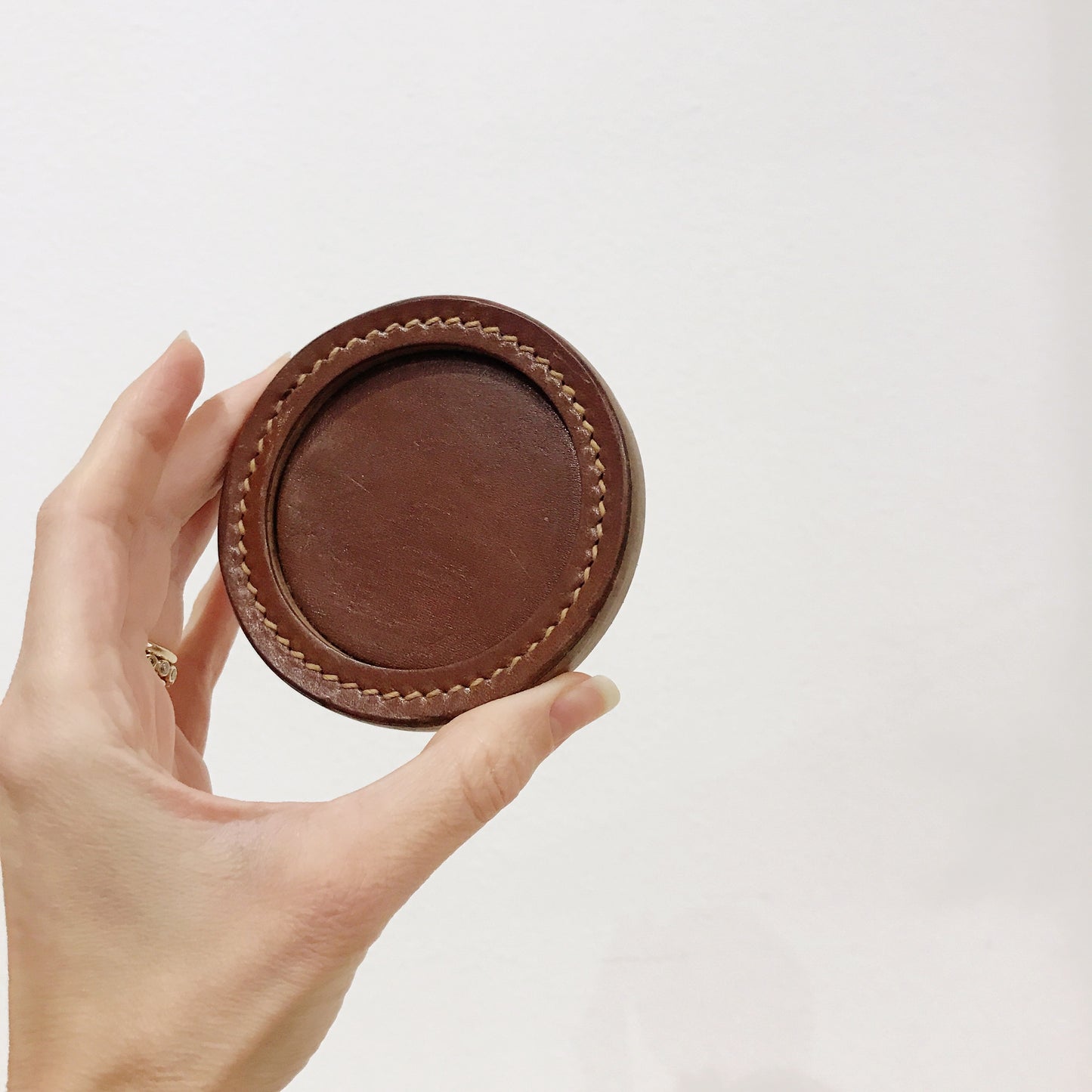 Vintage Leather Coasters