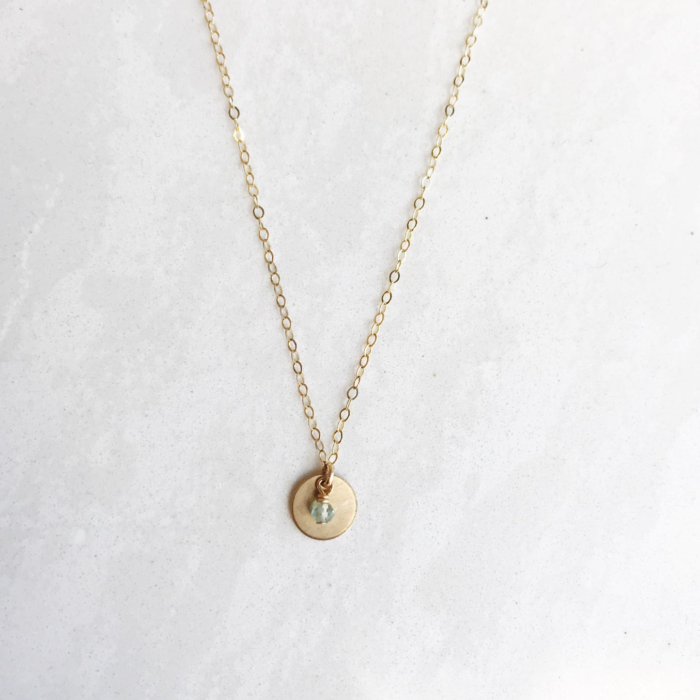 Small Wonders Necklace - aquamarine