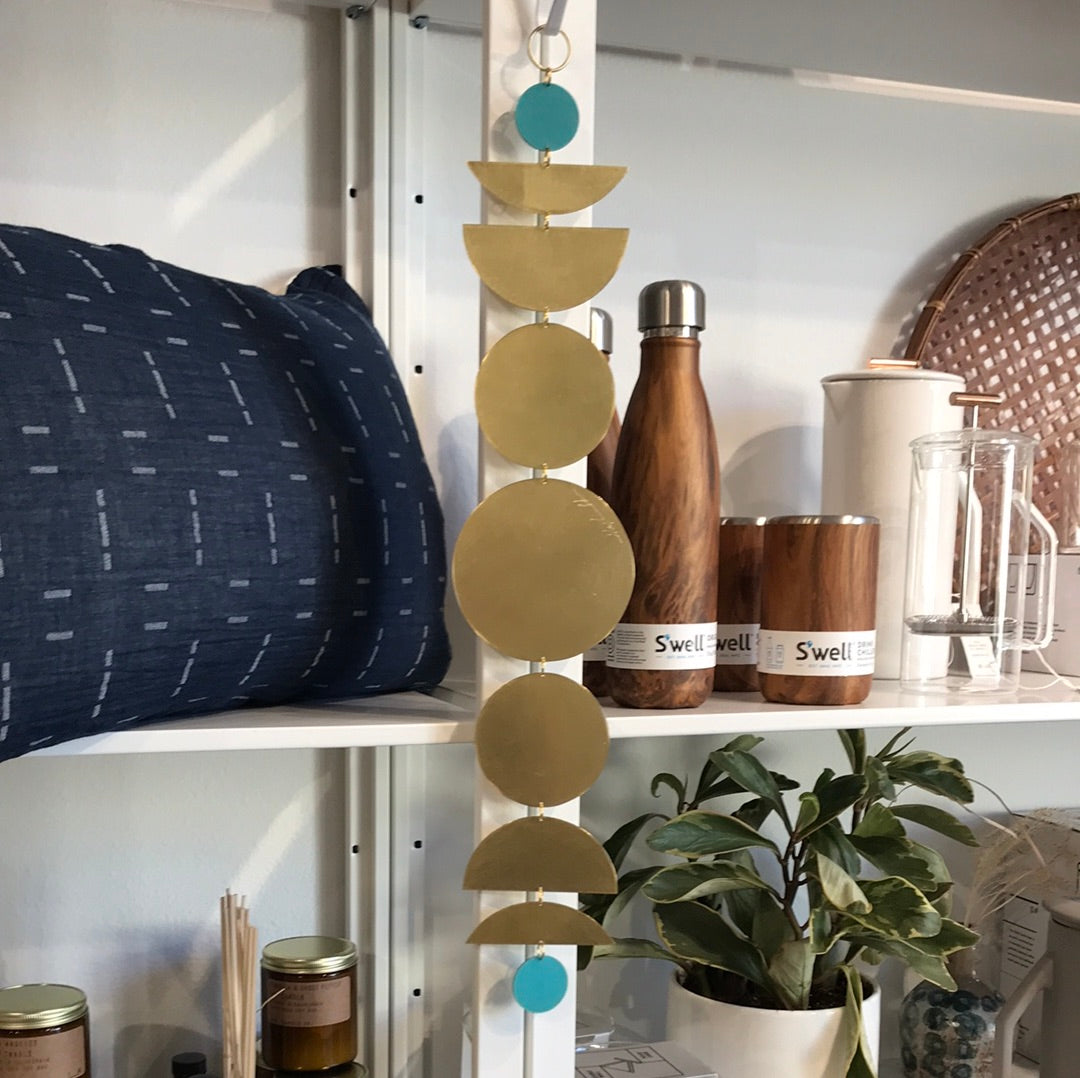 Handmade Brass Moon Wall Hanging - medium